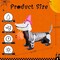 GOOSH 5.5 FT Halloween Inflatables Skeleton Puppy with Build-in LEDs